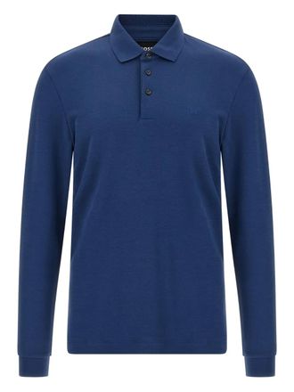 BOSS Polo con ricamo - Blu