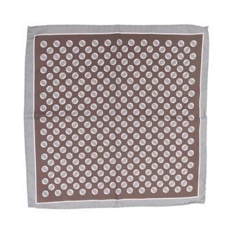 Tagliatore Pocket Scarves, male, Brown, Size: ONE SIZE Medallion-print Pocket Scarf