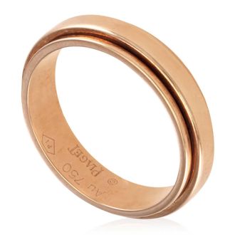 Piaget Possession Unisex 18k Rose Gold Wedding Ring, Size 55