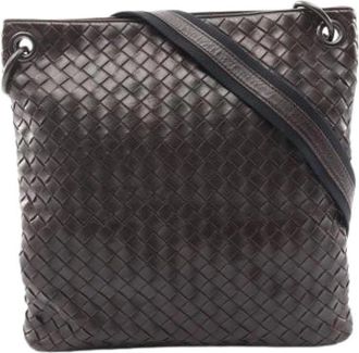 Bottega Veneta Pre-owned Vintage Schoudertas - unisex - Vintage Schoudertas - Bruin - ONE Size - Leer - Vintage