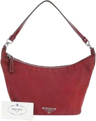 Prada Pre-owned Shoulder Bags, female, Red, Size: ONE SIZE Pre-owned Vintage Shoulder Bag