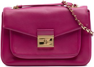 Fendi Pre-owned Womens Nappa Be Baguette Crossbody - Fuschia Leather - One Size