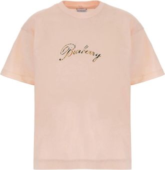 Burberry Frankie T-shirt - Dames - T-shirts - Roze - S - Katoen - Tops