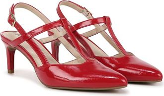 Life Stride Womens Aire Classic T-Strap Heels In Red