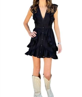 Saltwater Luxe Alexandra Mini Dress In Black