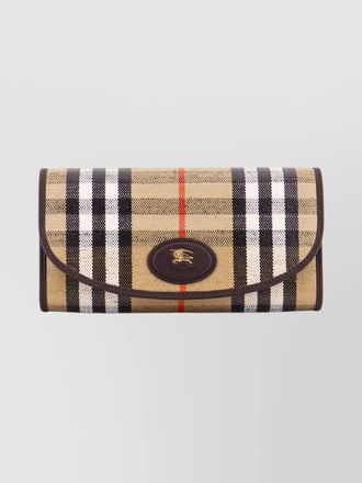 Burberry coated canvas wallet rectangular shape