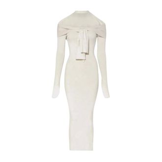 Jacquemus Dames, Jurken, Beige, Maat: M Wol