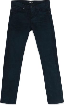 Tom Ford Ribfluwelen broek - Blauw