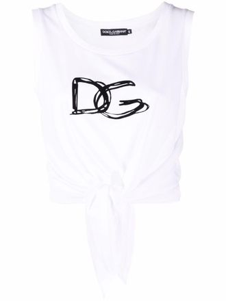 Dolce & Gabbana Spencer met logoprint - Wit
