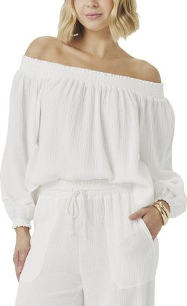 Splendid Gauze Off Shoulder Top