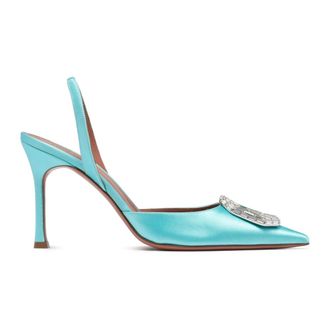 Amina Muaddi Pumps, female, Blue, Size: 6 US Camelia Sling 90