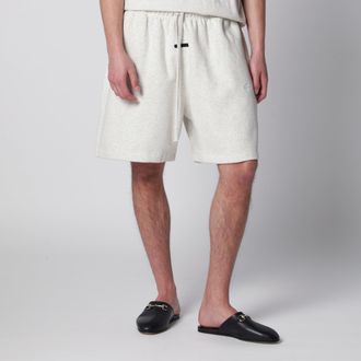 Fear of God Pantaloncini sportivi Classic in pile grigio chiaro m&eacute;lange