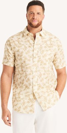 Nautica Mens Big & Tall Printed Short-Sleeve Shirt