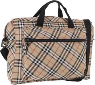 Burberry Borsa a mano vintage in tela Pre-owned - - Pre-owned - Donna - Beige - ONE SIZE