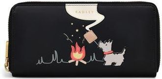 Radley London Toasting Marshmallow Large Zip Wallet in Black at Nordstrom Rack
