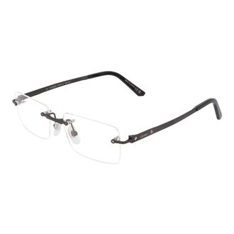 Cartier Glasses, unisex, Black, Size: 55 MM Rectangular Metal Frame Eyeglasses