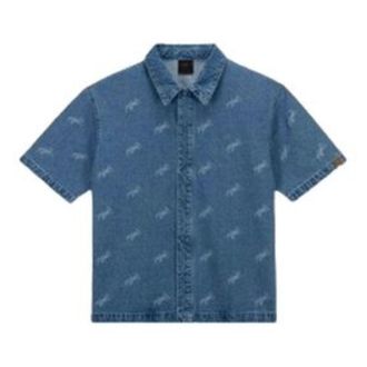 Nike Jordan Air Jordan Flight Denim Print Denim Shirt Blue FN4654-436