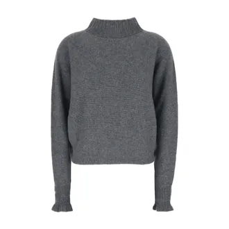 Twinset Dames, Truien, Grijs, Maat: M/L Wol