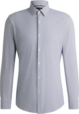 HUGO BOSS Formal Shirts - Heren - Zakelijke Overhemden - Blauw - 2XL - Overhemden