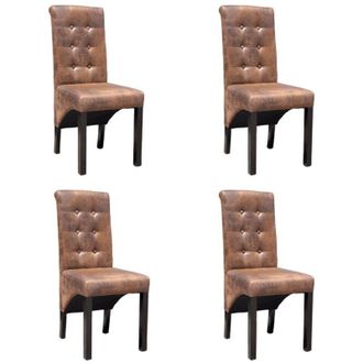 Nova Furniture Limited - Sillas De Comedor 4 Unidades Cuero Sint&eacute;tico