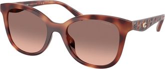 Coach HC8419U CAD25 577413 Womens Sunglasses Tortoiseshell Size 55