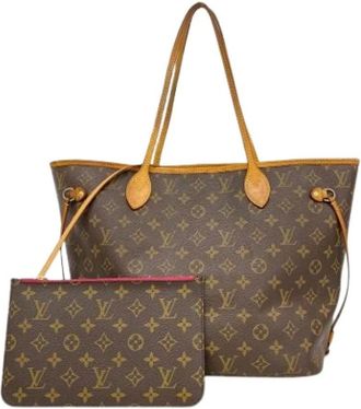 Louis Vuitton Pre-owned Tote Bags, female, Brown, Size: ONE SIZE Pre-owned Neverfull MM Tote Bag