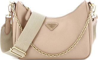Prada Re-Edition 2005 Shoulder Bag Saffiano Leather Small crossbody bag - Beige
