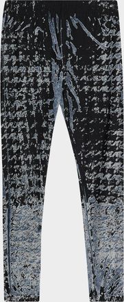 Diesel Mens P-Labis Jersey Houndstooth Trousers