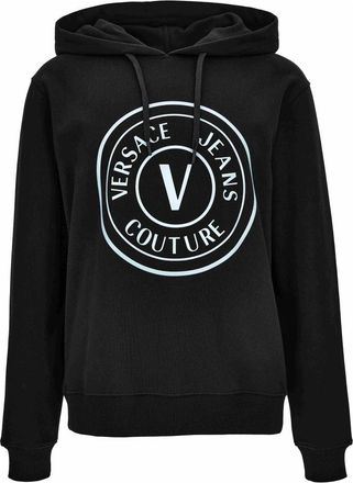 Versace Jeans Couture Hooded Sweater - Heren - Hoodies - Zwart - L - Katoen - Hoodies & sweatvesten