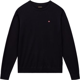 Napapijri Rundhalspullover NAPAPIJRI DECATUR 5, Herren, Gr. S, schwarz 041, Strick, Obermaterial: 100% Baumwolle, Rundhals, Rippb&uuml;ndchen, Pullover Rundhalspullo