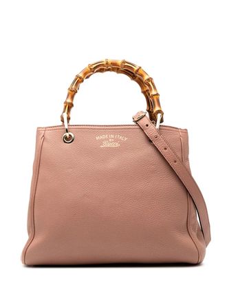 Gucci 2000-2015 Small Calfskin Bamboo Shopper satchel - Pink
