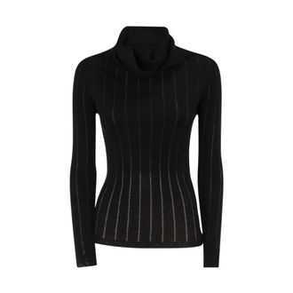 Max Mara Dames, Truien, Zwart, Maat: L