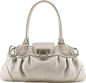 Ferragamo Gancini Leather Tote Bag (Pre-Owned)