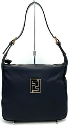 Fendi Pre-owned Shoulder Bags, female, Black, Size: ONE SIZE Pre-owned Leather shoulder-bags