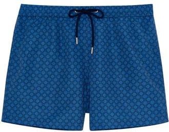 HOM Hendaye Beach Boxer in Blue Print at Nordstrom, Size Xx-Large