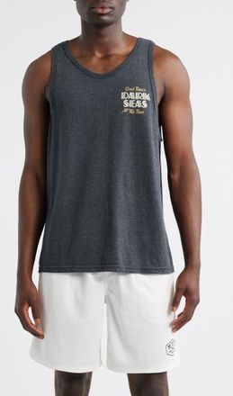 Dark Seas Easy Going Graphic Tank in Heather Charcoal at Nordstrom, Size Xx-Large