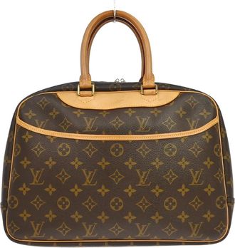 Louis Vuitton Deauville Monogram Canvas Brown Canvas Handbag (Pre-Owned)