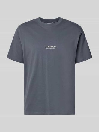 Jack & Jones Regular Fit T-Shirt mit Logo-Print Modell Soho in Hellgrau, Gr&ouml;&szlig;e XXL