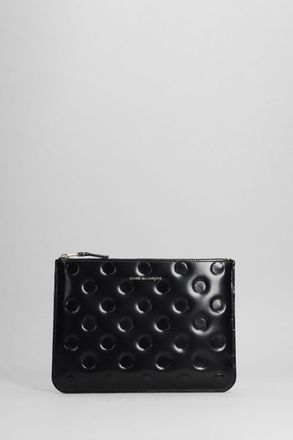 Comme Des Garçons Pochette in pelle nera