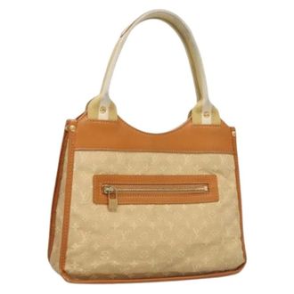 Louis Vuitton Pre-owned Handbags, female, Beige, Size: ONE SIZE Pre-owned Vintage Canvas Handbag