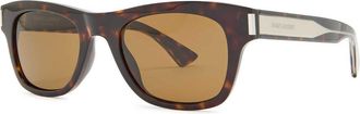 Saint Laurent Wayfarer-style Sunglasses - Brown Havana - One Size