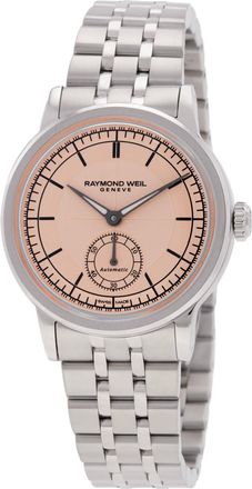 Raymond Weil Millesime Automatic Salmon Dial Ladies Watch 2130-ST-80001