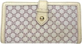 Celine Pre-owned Leren Portemonnee - Dames - Vintage Accessoires - Wit - ONE Size - Leer - Vintage