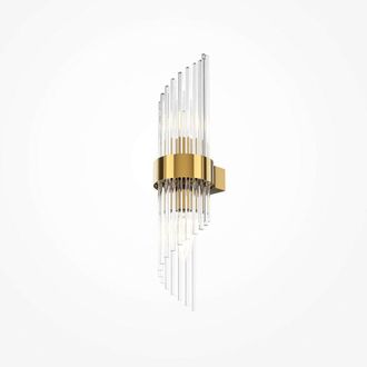 Maytoni Applique Da Parete Moderna Frame 2 Luci E14 60W Metallo Oro Ip20