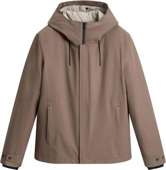 Woolrich Giacca trapuntata con cappuccio - Marrone