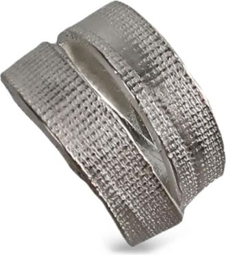 Detaj textured 2-VTGR05 ring - unisex - Sterling Silver - 8