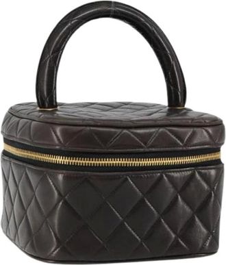 Chanel Pre-owned Handbags, female, Brown, Size: ONE SIZE Pre-owned Vintage Handbag