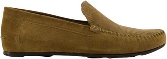 Manolo Blahnik Bruine Su&egrave;de Loafers - Heren - Loafers - Bruin - 43 EU - Su&egrave;de - Schoenen