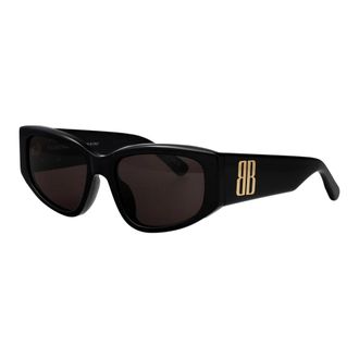 Balenciaga Bb0475S Cat Eye Sunglasses - female - Balenciaga - Sunglasses - Black - 56 MM - Accessories