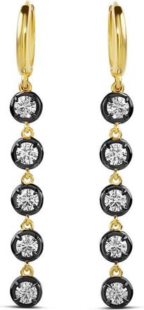 SHYMI Victorian Style Round Drop Earrings in Gold/clear at Nordstrom